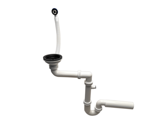 Syfon czarny przyścienny do zlewu granitowego na Arena.pl