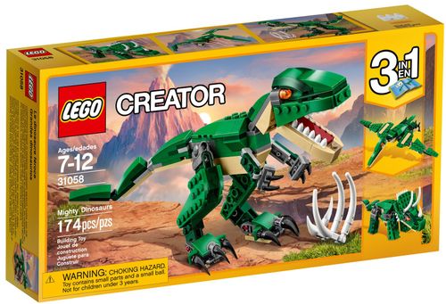 LEGO Creator 3w1 Potężne Dinozaury 31058 - T-Rex Triceratops Pterodaktyl na Arena.pl