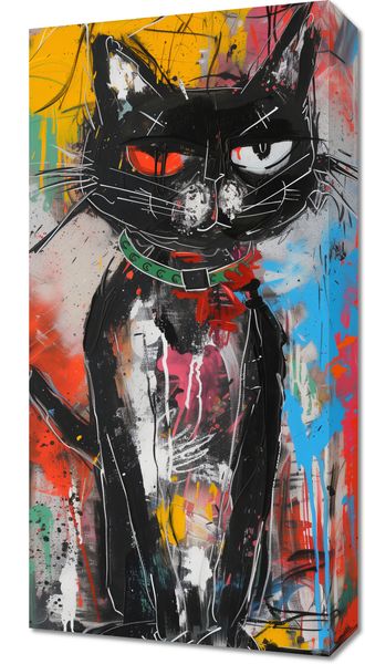 Obraz 30x60cm Gburowaty Kiciak zdjęcie 1