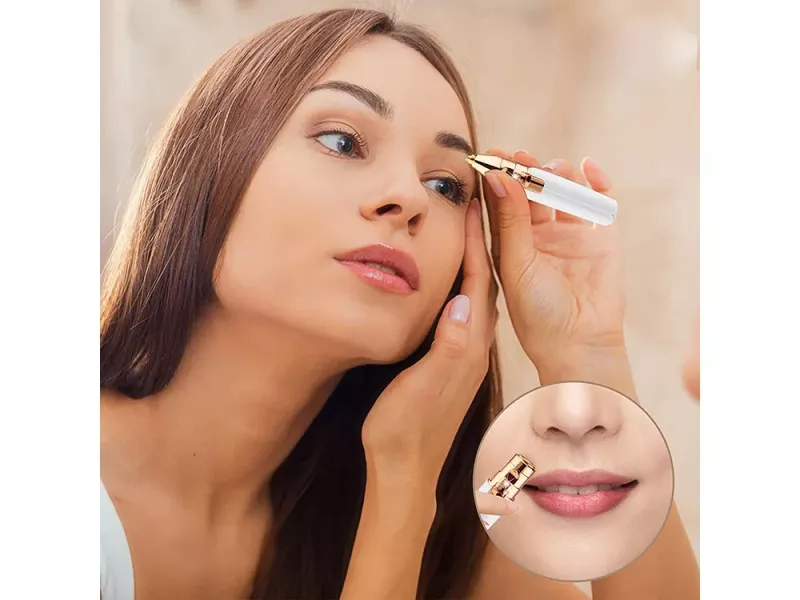 Depilator do brwi trymer do twarzy golarka damska zdjęcie 2