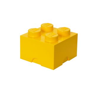 Pojemnik w kształcie klocka LEGO 4 - żółty