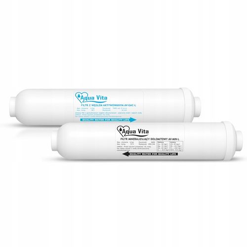 Zestaw Filtrów Wody AQUAVITA do RO7 Komplet Wkładów do Filtra Wody na Arena.pl