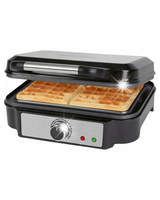 GOFROWNICA 1200W NA 4 DUŻE GOFRY REGULACJA TEMPERATURY MOCNA NIEWYCIEKAJĄCA