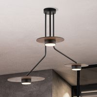 Sufitowa lampa nowoczesna Disk 7644 do jadalni nad stół czarna