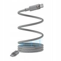 2 x MAGNETYCZNY KABEL USB-C 60W 1M DO ŁADOWANIA I PRZESYŁANIA DANYCH SZARY