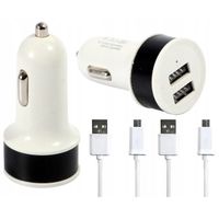 ŁADOWARKA SAMOCHODOWA do zapalniczki + 2x kabel