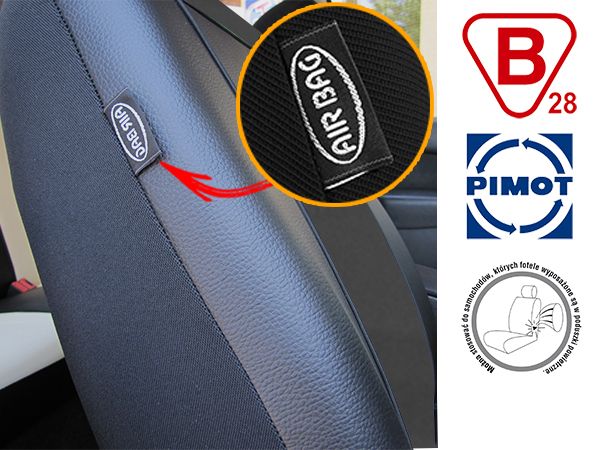 VW PASSAT B4 B5 B6 BORA POKROWCE SKÓRA ALKANTARA zdjęcie 5