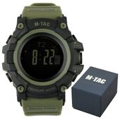 ZEGAREK MĘSKI M-Tac Zegarek Trekkingowy Taktyczny Adventure BLACK/OLIVE