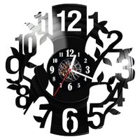 Zegar ścienny z płyty winylowej Drzewo 191.14