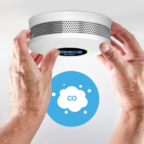 CERTYFIKOWANY CZUJNIK CZADU DYMU TLENKU WĘGLA SAFESENSOR BEZPRZEWODOWY 2w1 na Arena.pl