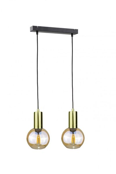 Lampa wisząca 2xE27 JANTAR GOLD zdjęcie 1