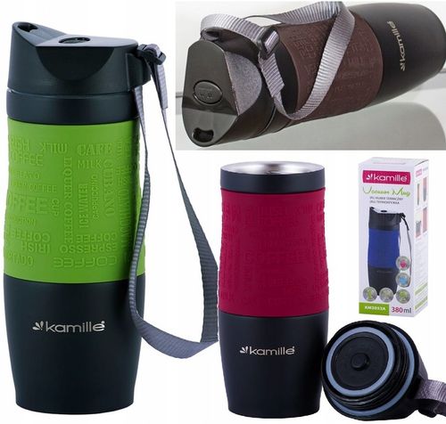 KUBEK TERMICZNY TERMOS BIDON KAMILLE 380 ml 0,38 l na Arena.pl