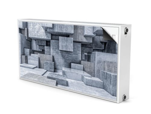 Osłona MAGNETYCZNA Kaloryfera Betonowe Bloki Efekt 3D 100cm x 60cm na Arena.pl