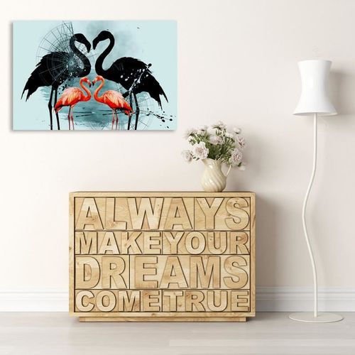 Deco Panel, Para flamingów 3 40x30 na Arena.pl