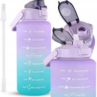 BUTELKA MOTYWACYJNA BIDON NA WODĘ NA SIŁOWNIĘ DO SZKOŁY MIARKA 2000ml 2L