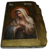 Ikona Święta Malwina patronka osób w trudnej sytuacji życiowej