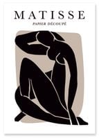 Plakat henri matisse czarna postać 40x50 cm