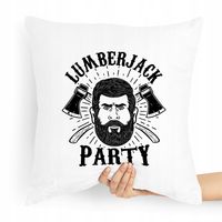 Prezent Poduszka Dla Drwala Lumberjack Party Z Nadrukiem Ze Zdjęciem