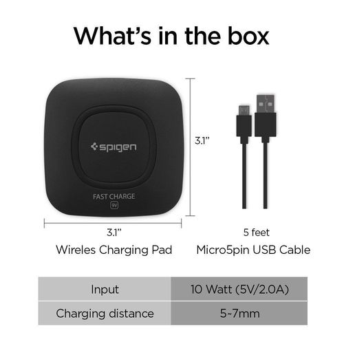 SPIGEN F301W WIRELESS CHARGER BLACK na Arena.pl