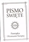 Pismo Święte w etui białe - I Komunia Św.