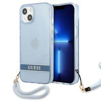 Guess GUHCP13SHTSGSB iPhone 13 mini 5,4" niebieski/blue hardcase Translucen