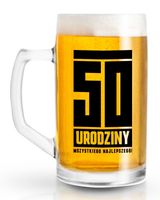 Kufel Do Piwa 500 Ml Prezent Na 50 Urodziny Gadżet Dla Jubilata