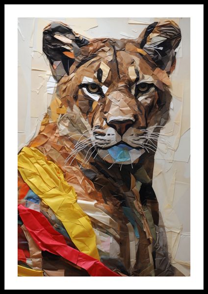 Plakat 40x60cm Papierowy Tygrys zdjęcie 3