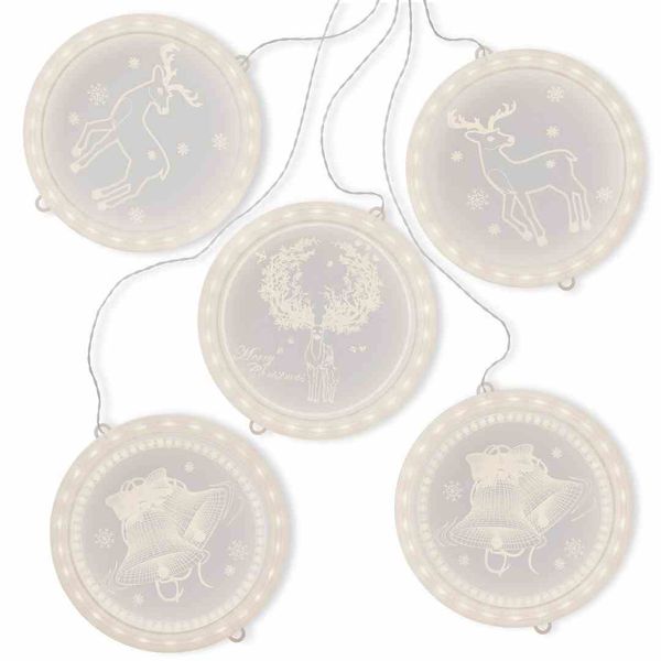 LEDPL/AH/REINDEERSMESS/ROUND/SET/5PCS zdjęcie 1