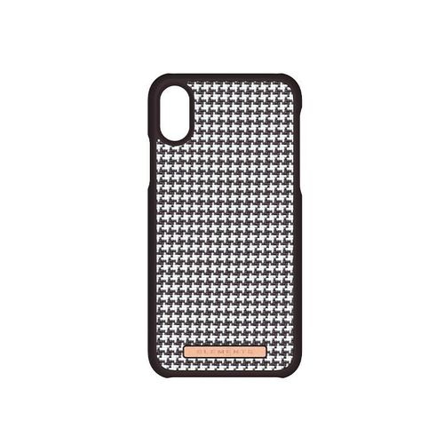 Nordic Elements Saeson Idun - Materiałowe etui iPhone Xs / X (Dark Brown Pattern 2) na Arena.pl
