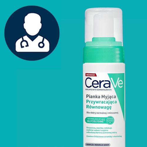 CeraVe Pianka Myjąca Przywracająca Równowagę Skóra Normalna Mieszana 148ml na Arena.pl