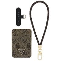 zestaw portfel + hand strap guess        triangle magsafe brązowy