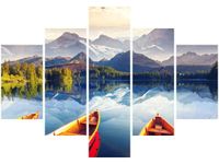 70 100CM OBRAZ 5 ELEM PRZED WYPRAWĄ DRUK PŁÓTNO