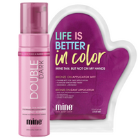 MineTan Double Dark Pianka Samoopalająca + Rękawica