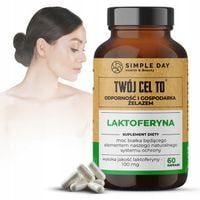 LAKTOFERYNA 100mg ODPORNOŚĆ WCHŁANIANIE ŻELAZA TRĄDZIK WIRUSY LFS 60 KAPS