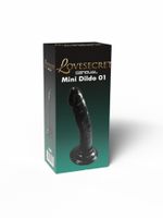 mini dildo realistyczne lovesecret czarne 14 cm z przyssawką
