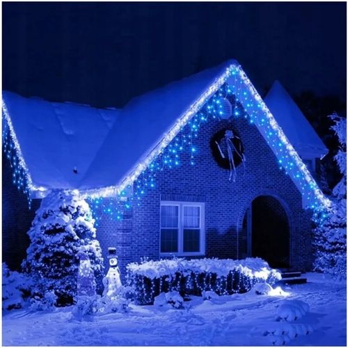 SOPLE 600 LED KURTYNA LAMPKI ZEWNĘTRZNE IP44 FLASH Niebieskie 28M na Arena.pl