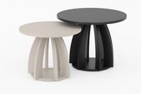 Zestaw 2 stolików kawowych lamello — nowoczesny design inspirowany lamelami