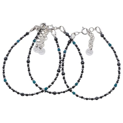 Bransoletka regulowana - Turkus, Hematyt i srebro na Arena.pl