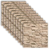x10 PANELE ŚCIENNE SAMOPRZYLEPNE KAMIEŃ CEGŁA TAPETA MUR IMITACJA 3D
