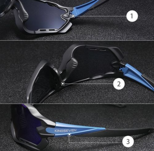 Okulary Rowerowe Polaryzacyjne Sportowe K7 na Rower 5 Szkieł Wymienne Szkła na Arena.pl