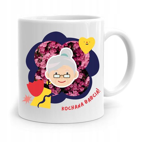 Kubek Dla Babci Na Urodziny Kochana Babcia Z Nadrukiem Ze Zdjęciem na Arena.pl