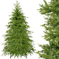 CHOINKA SZTUCZNA PE ŚWIERK NATURALNY PREMIUM 220 cm GĘSTA JAK ŻYWA PIĘKNA