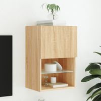 Szafka TV z LED, dąb sonoma, 40,5x30x60 cm