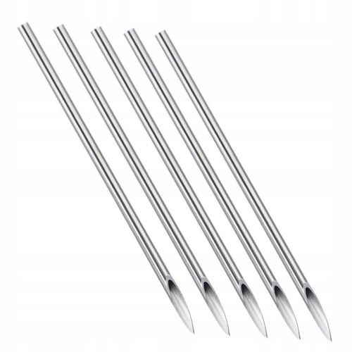 100X IGŁA DO PRZEKŁUWANIA PIERCING - 14G na Arena.pl