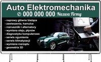 BANER REKLAMOWY 100x50 cm projekt w cenie AUTO ELEKTROMECHANIKA
