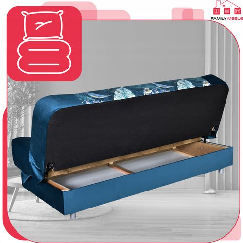 Kanapa sofa Sara Print Duo rozkładana wersalka spania bonell łóżko na Arena.pl