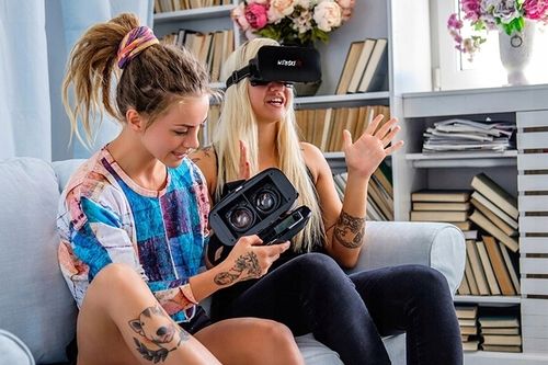 Gogle Webski Virtual Reality V6 + Kontroler BT na Arena.pl