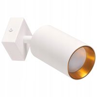 Lampa ścienna sufitowa biała złota pierścień nowoczesna punktowa Polux