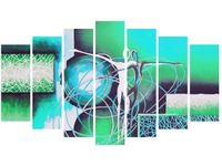 OBRAZ ABSTRAKCYJNY TANIEC ZIELENI