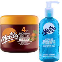Malibu Przyspieszacz Opalania SPF4 300ml + Żel Po Opalaniu 200ml